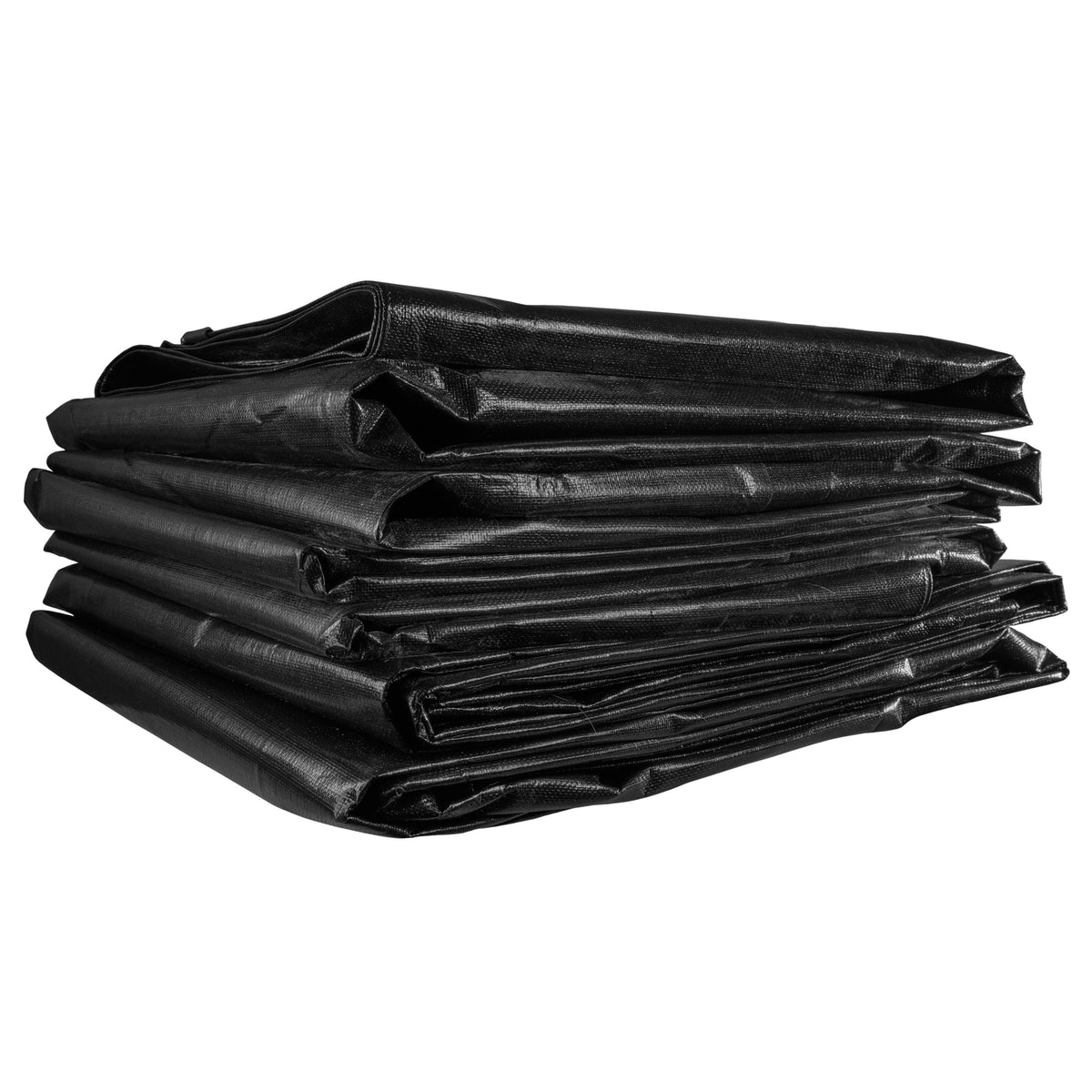 Black/Silver L-Grade Tarpaulin with Bungee Balls (Black)