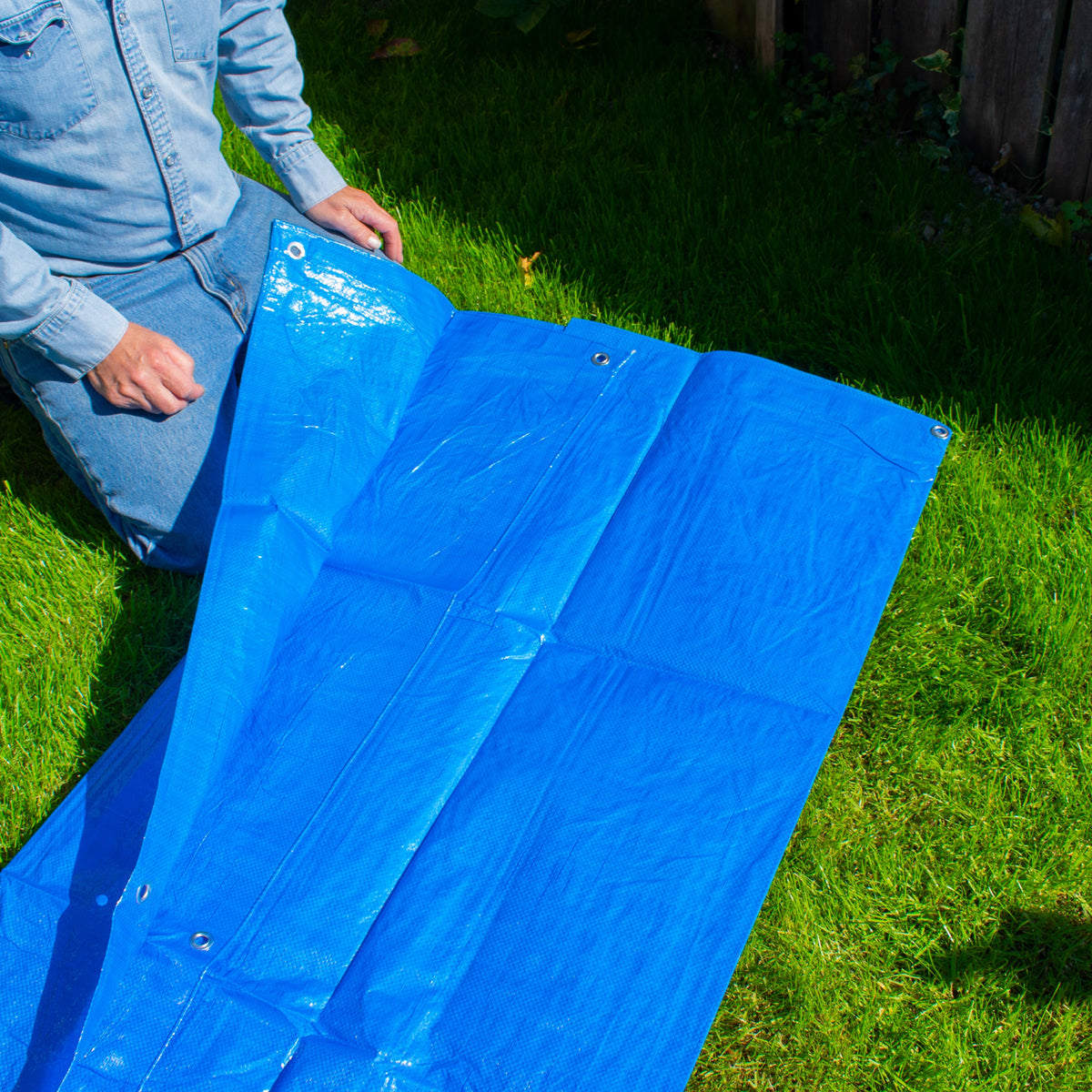 Blue S-Grade Tarpaulin 4m x 4m