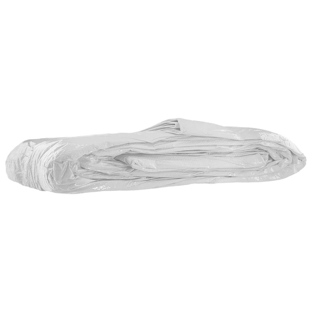 White M-Grade Tarpaulin with 10 x Bungee Balls (Black)