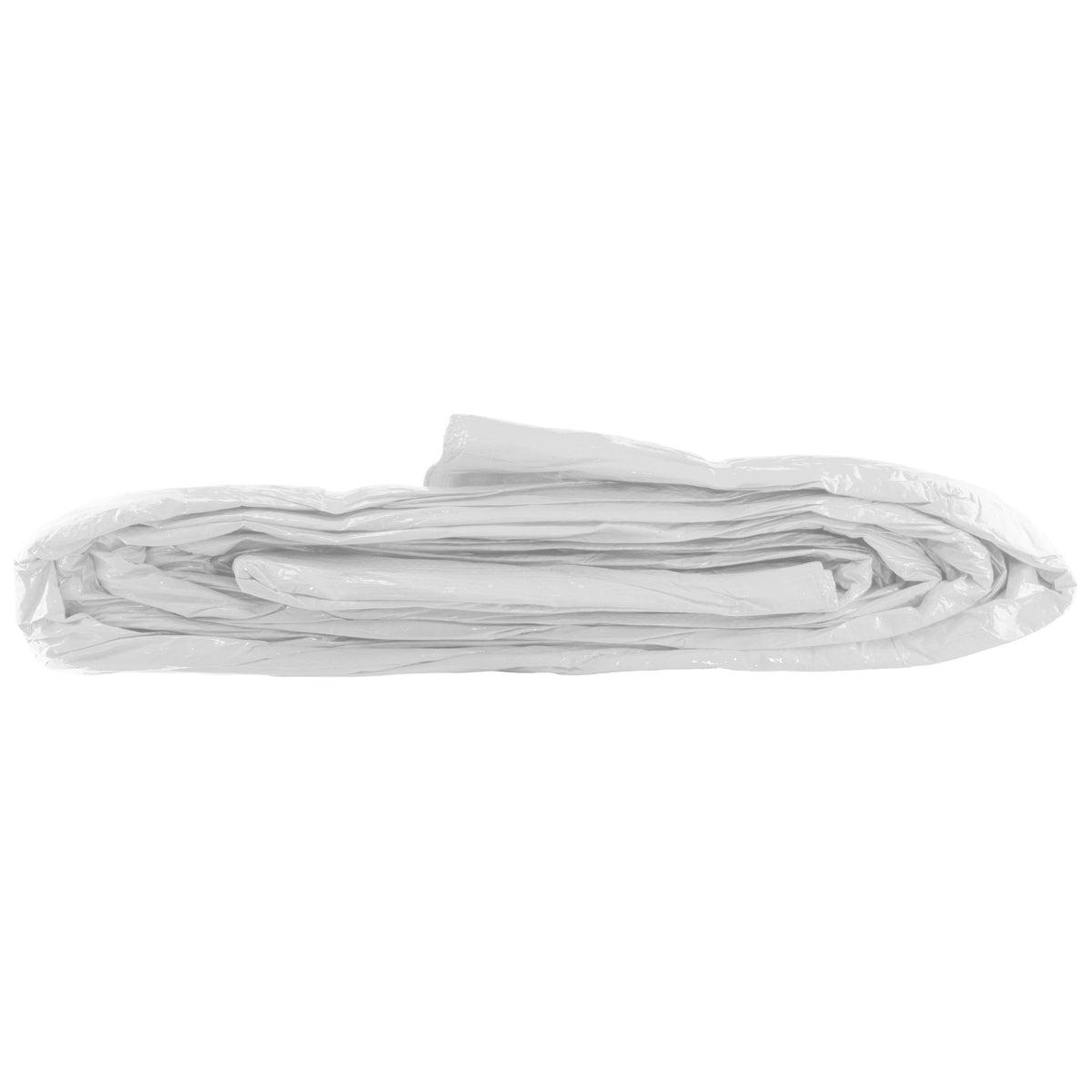 White M-Grade Tarpaulin with 10 x Bungee Balls (Black)