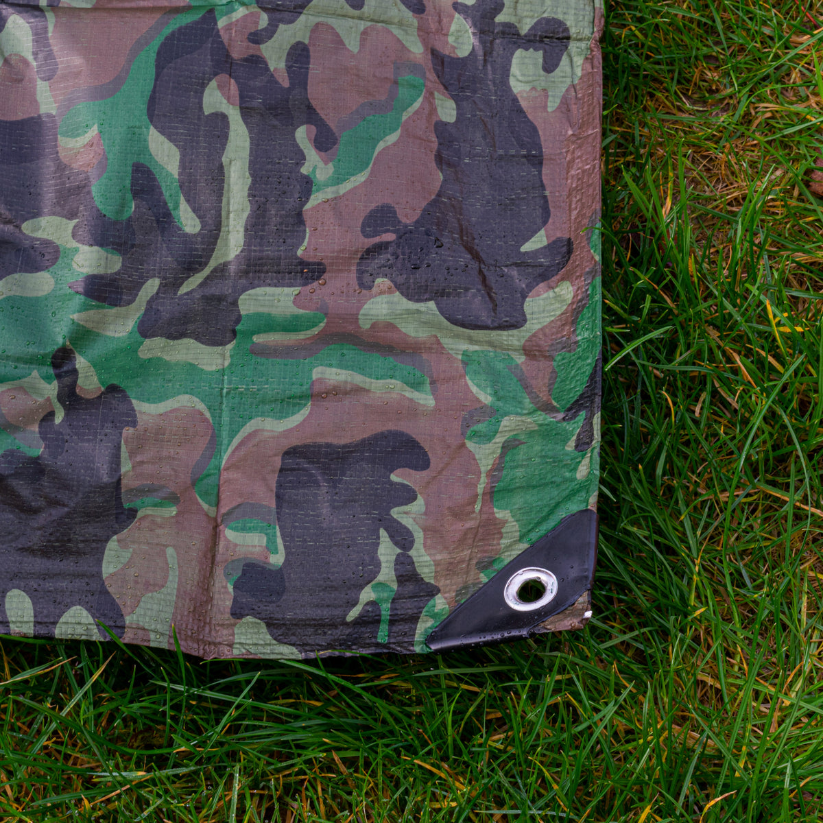 Camouflage M-Grade Tarpaulin 8m x 12m BRADAS