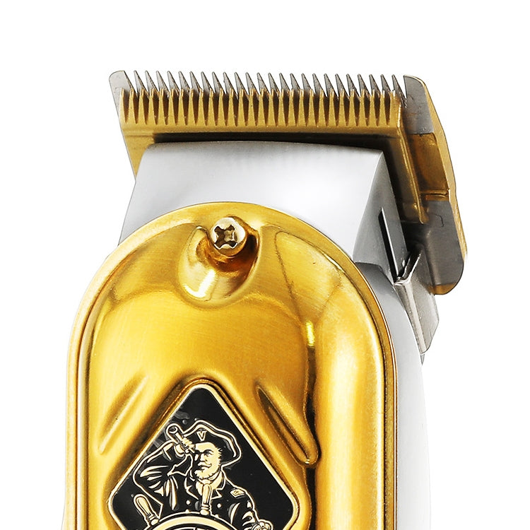 VGR V-267 10W USB Metal Hair Clipper with LED Digital Display & 5 Gears Adjustment (Gold)