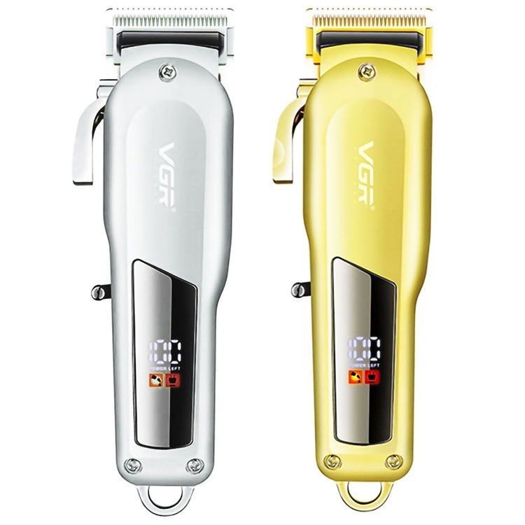 VGR V-278 10W USB Metal Electric Hair Clipper with LED Digital Display(Silver)