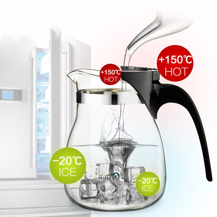 KAMJOVE Elegant Cup Teapot Heat-resistant Glass Tea Set, Style:TP-757 700ml