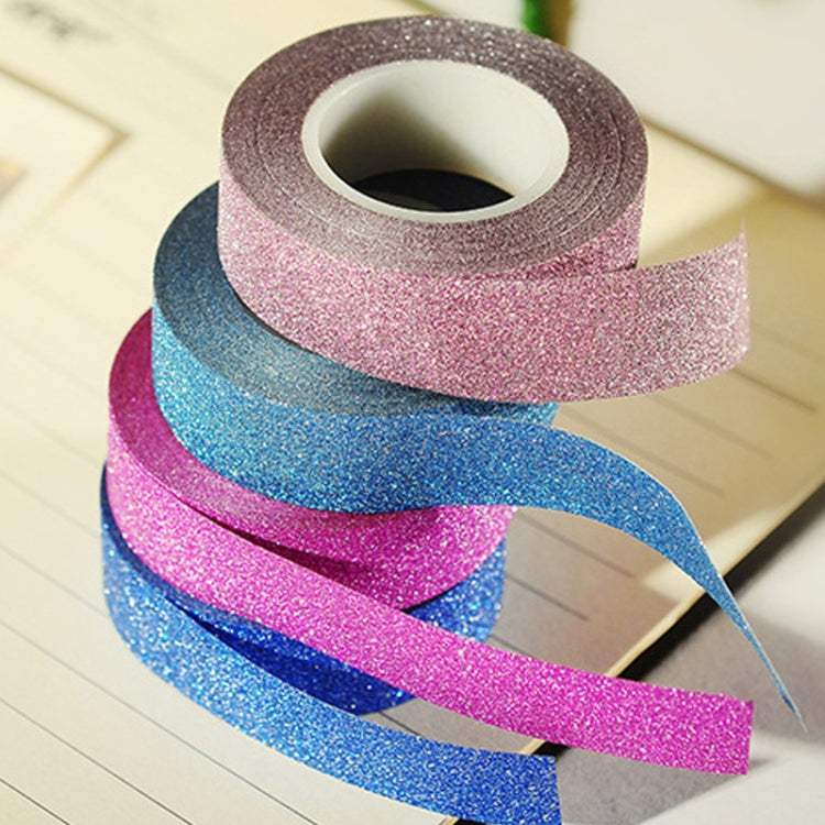 Flash Washi Sticky Paper Tape Label DIY Decorative Tape, Length: 10m(Green)