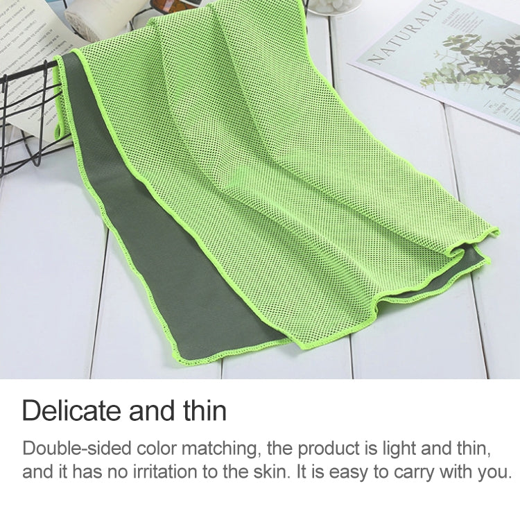 Absorbent Polyester Quick-drying Breathable Cold-skinned Fitness Sports Portable Towel, 30x100 Aluminum Foil Bag, 30x100 Zippered Bag