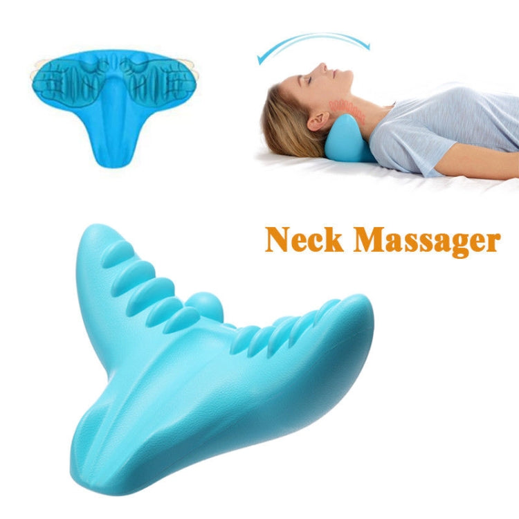 Acupressure Massage Pillow C-Rest Neck Cervical Shoulder Muscle Relaxer High Density Memory Foam Pillow Tools, C-Rest