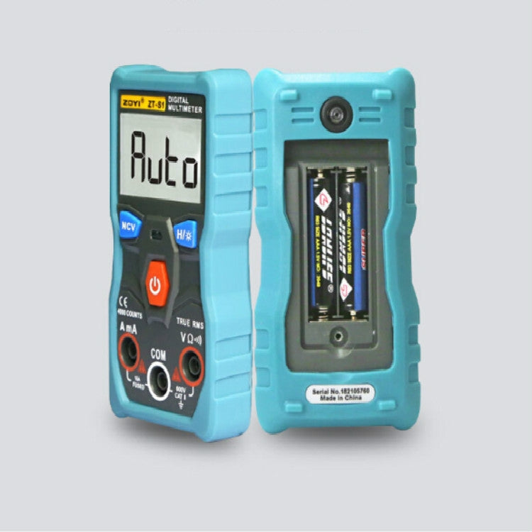 ZOYI Portable Electric Measurement Automatic Intelligent Gear Recognition Mini Multimeter( ZT-S1Blue)