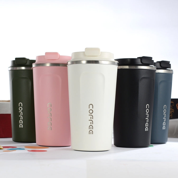Smart Version Double Stainless steel 304 Coffee Mug Car Thermos Mug Travel Thermo Cup, 380ml Pink, 380ml White, 380ml Black, 380ml Green, 380ml Blue, 510ml White, 510ml Black, 510ml Green, 510ml Blue, 510ml Pink