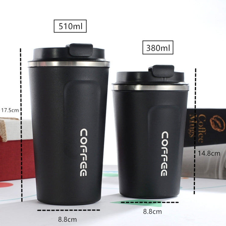 Smart Version Double Stainless steel 304 Coffee Mug Car Thermos Mug Travel Thermo Cup, 380ml Pink, 380ml White, 380ml Black, 380ml Green, 380ml Blue, 510ml White, 510ml Black, 510ml Green, 510ml Blue, 510ml Pink