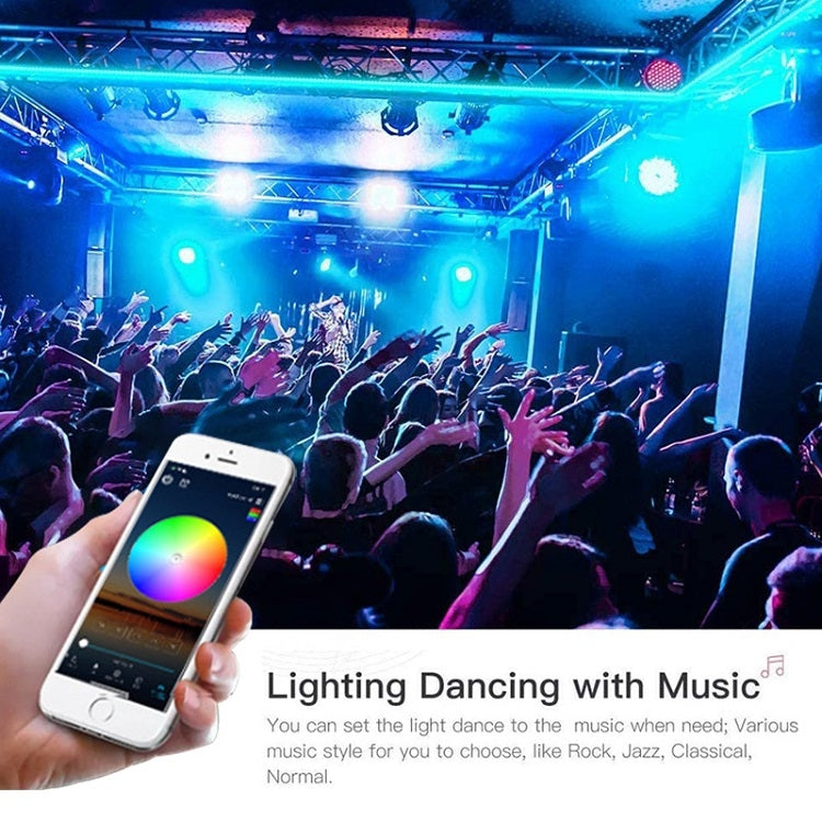 Bluetooth Suit Smart Music Sound Control Light Strip Non-waterproof 5050 RGB Colorful Atmosphere LED Light Strip With 24-Keys Remote Control, 20M 360 LEDs, 30M 540 LEDs