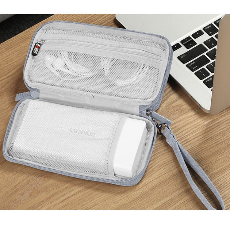 BUBM Digital Charger USB Data Cable Organizer Storage Bag Earphone Wire Power Bank Travel Case(Gray)