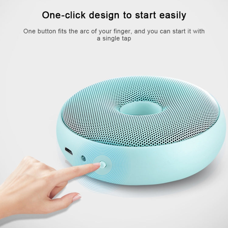 Portable Donut Electric Air Purifier Home Car Anion Ozone Deodorizer(Black)