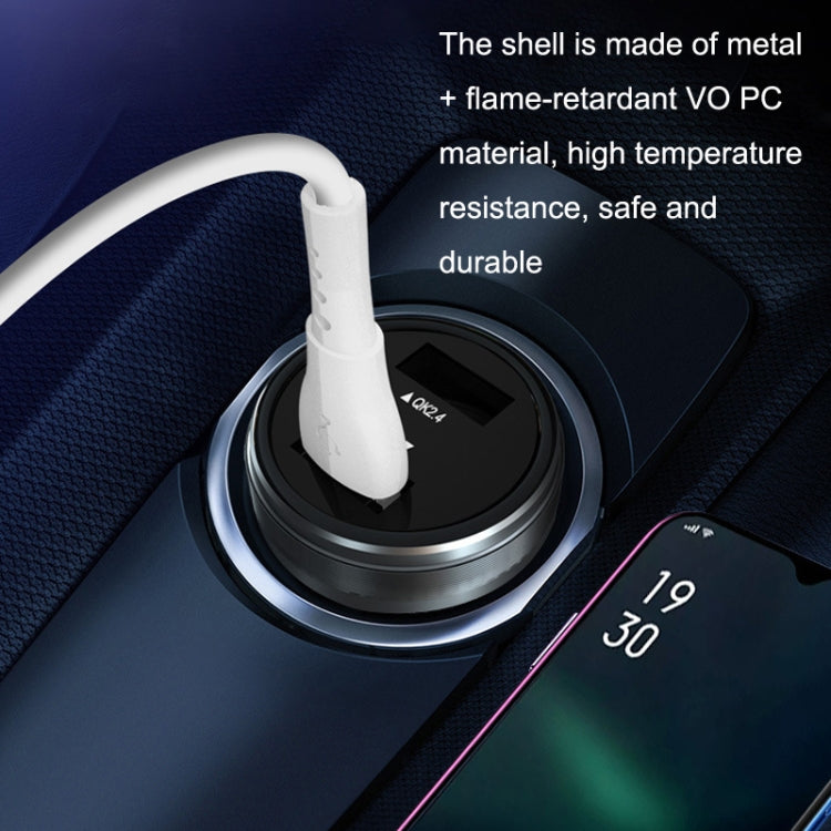 QIAKEY GX739 Dual USB Fast Charge Car Charger(Red)