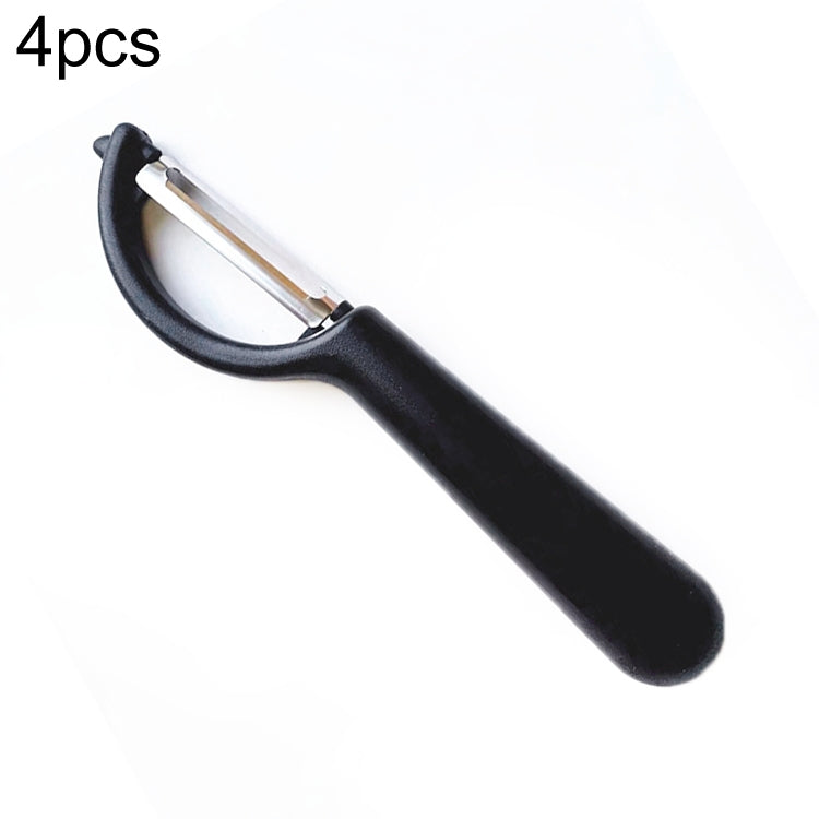 4个一卖 Stainless Steel Round Handle Peeler Sugar Cane Scraper  Fruit Plane, 4 PCS Apple Peeler Knife (Dark Gery), 4 PCS Apple Peeler Knife (Green), 4 PCS Apple Peeler Knife (White), 4 PCS Apple Peeler Knife (Light Gery), 4 PCS Apple Peeler Knife (Black) ...