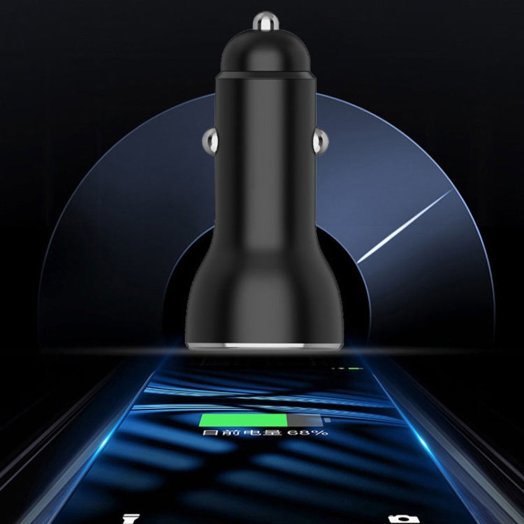QIAKEY QK505 Dual Ports Fast Charge Car Charger(Black)