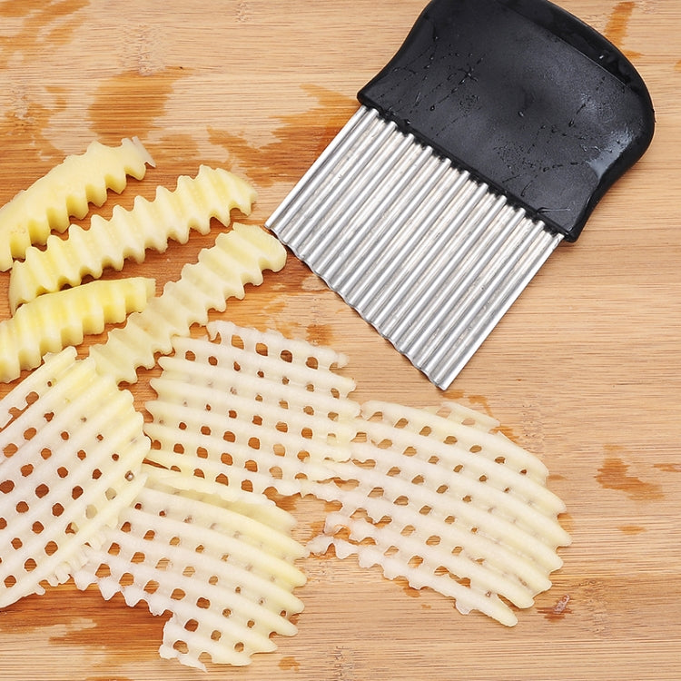 French Fries Cut Stainless Steel Saw Blade Serrated Cutter Fruit and Vegetable Tools Wave Knife Kitchen Equipment Accessories, Style 3