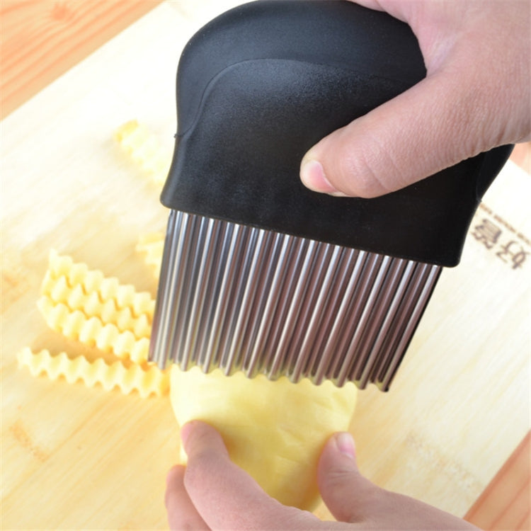 French Fries Cut Stainless Steel Saw Blade Serrated Cutter Fruit and Vegetable Tools Wave Knife Kitchen Equipment Accessories, Style 3
