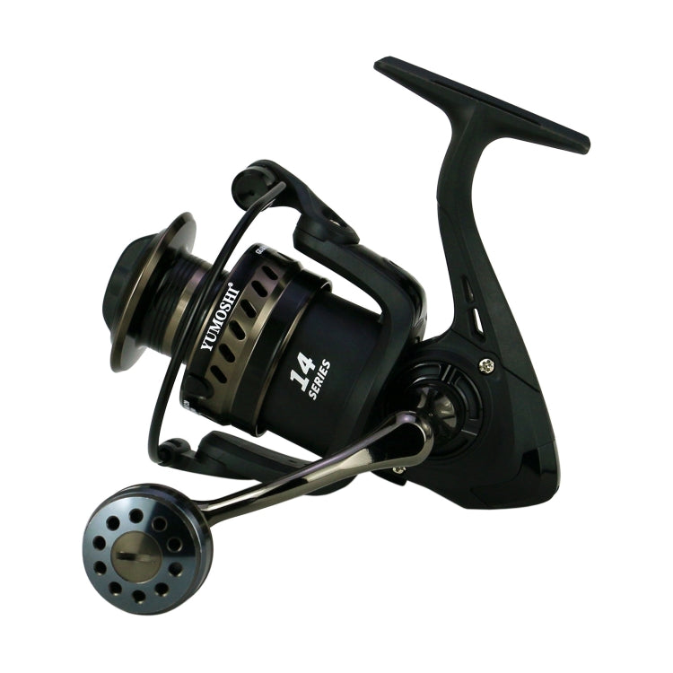 YUMOSHI LS2000 Metal Head Fishing Reel Sea Rod Spinning Reel(Metal Swing Arm+Metal Grip Pill)
