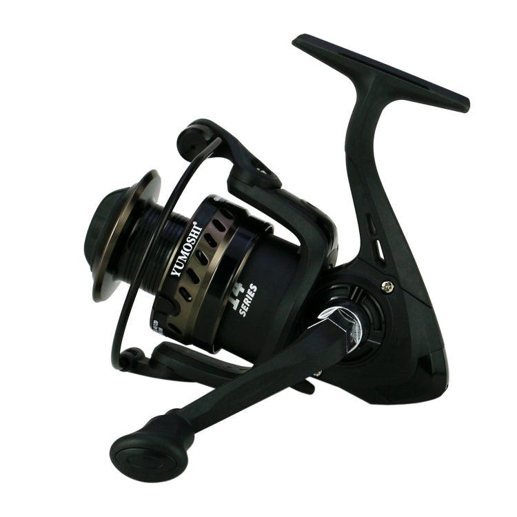 YUMOSHI LS6000 Metal Head Fishing Reel Sea Rod Spinning Reel(Folding Swing Arm+Hard Rubber Grip)