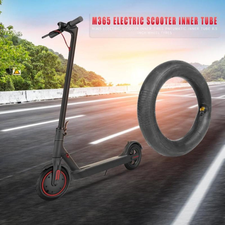 2 PCS For Xiaomi Mijia M365 Electric Scooter 8.5 inch Rubber Padded Tire Inner Tube with Valve Cover, Rubber Padded Tire
