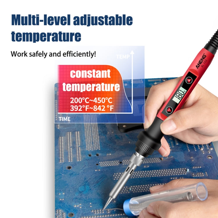 ANENG 60W Adjustable Temperature Electric Soldering Iron Welding Tool, US Plug(SL102)