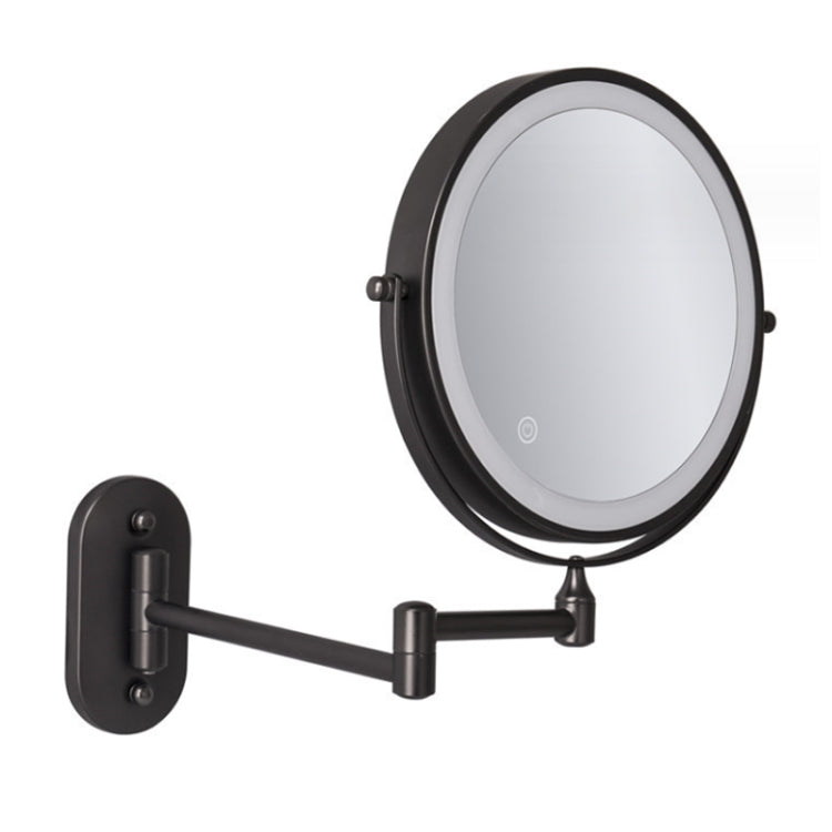8 Inch Wall-Mounted Double-Sided Makeup Mirror LED Three-Tone Light Bathroom Mirror, Battery Model Silver, USB Charging Silver, Battery Models Matte Nickel Color, USB Charging Matte Nickel Color, Battery Models Black, USB Charging Black