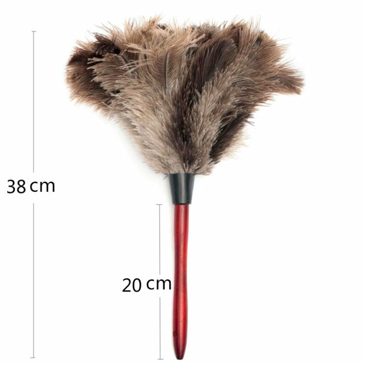Feather Duster Brush Wooden Handle Anti-static Household Car Dust Collector, Dust Collector