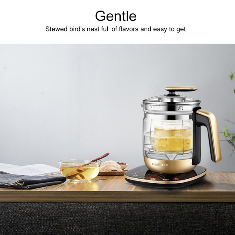 KAMJOVE HT-590 Fully Automatic Water-proof Bird's Nest Stew Cup Glass Health Pot Multi-function Tea Maker CN Plug