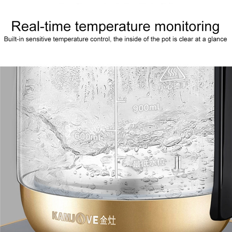 KAMJOVE HT-590 Fully Automatic Water-proof Bird's Nest Stew Cup Glass Health Pot Multi-function Tea Maker CN Plug