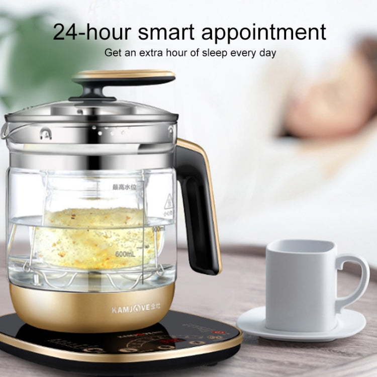 KAMJOVE HT-590 Fully Automatic Water-proof Bird's Nest Stew Cup Glass Health Pot Multi-function Tea Maker CN Plug