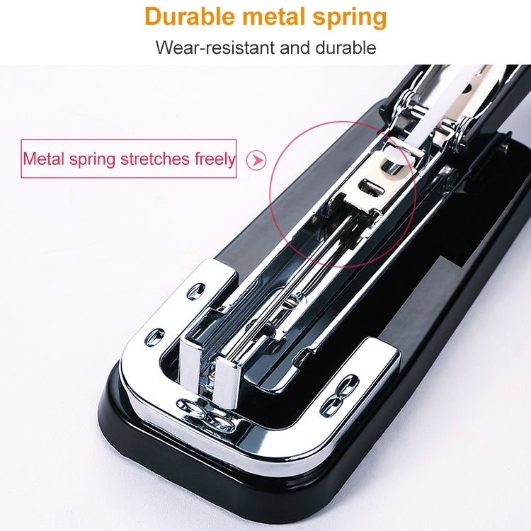 Deli 0414 Stapler Portable Rotatable Stapler 0012 Staple Nail(Blue)
