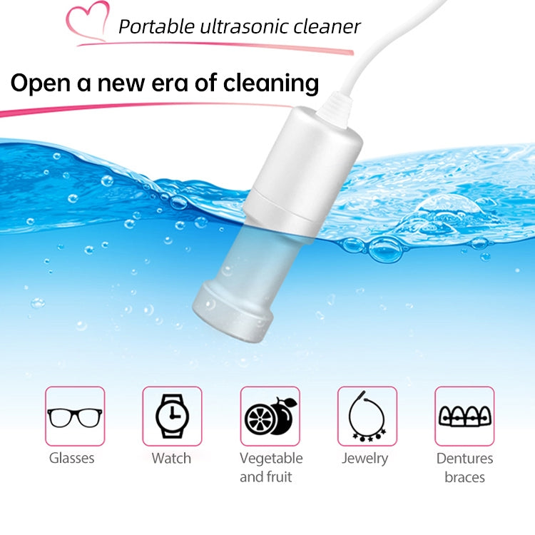 JeKen CE-9600 Household Ultrasonic Cleaner Vegetable Washing Glasses Watch Jewelry Cleaner(US Plug)