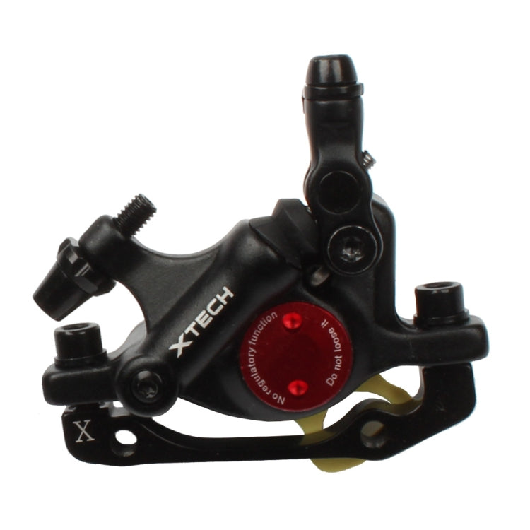 ZOOM HB100 Mountain Bike Hydraulic Brake Caliper Folding Bike Cable Pull Hydraulic Disc Brake Caliper, Style:Front(Black)