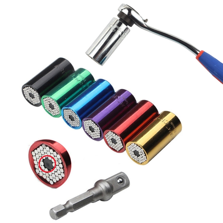 2 Pcs/Set Universal Torque Wrench Head Set Socket Sleeve 7-19mm Power Drill Ratchet Bushing Spanner Key Magic Multi Hand Tools, Torque Wrench Head