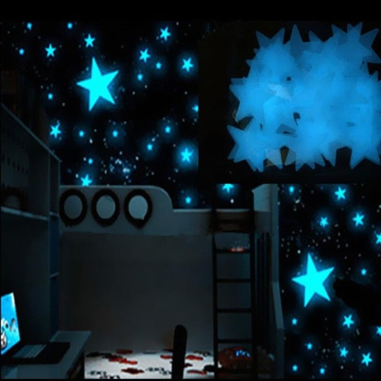 100PC Kids Bedroom Glow Wall Stickers Stars