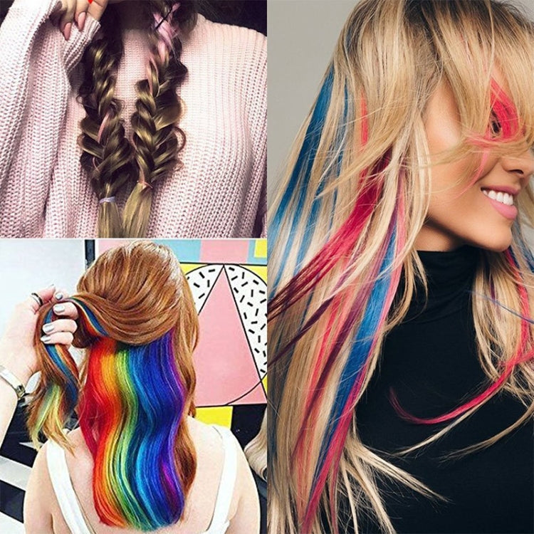 10 PCS Chemical Fiber Wig One-Step Gradient Color Single Card Wig, Stretched Length:24inches(55#)
