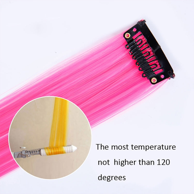 10 PCS Chemical Fiber Wig One-Step Gradient Color Single Card Wig, Stretched Length:24inches(40#)
