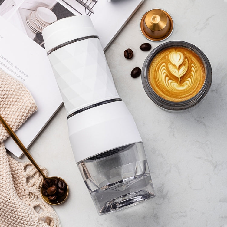 Portable Hand Pressure Espresso Machine Outdoor Accompanying Mini Coffee Cup, Mini (White), Mini (Black)