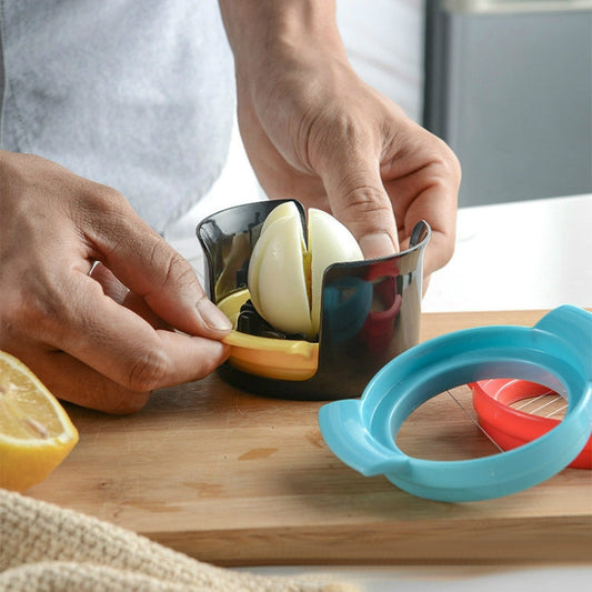2 PCS 3 in 1 Egg Cutter Kitchen Tools, Egg Slicer 1