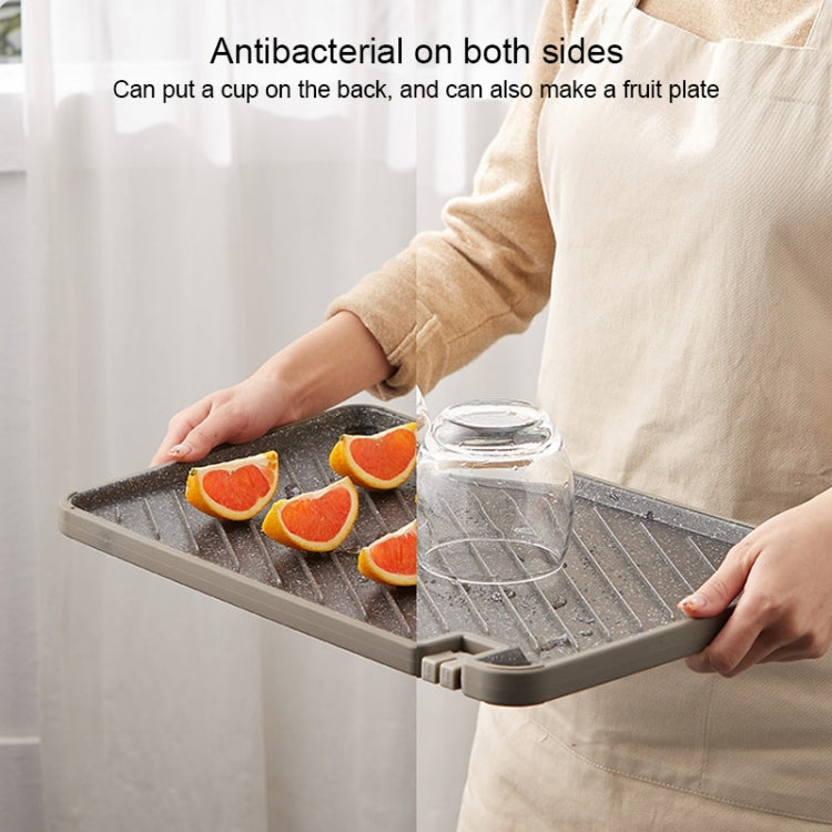 OOU Multifunctional Antibacterial And Mildew Resistant Double-Sided Cutting Board Kitchen Drainable Supplementary Food Cutting Board, Large