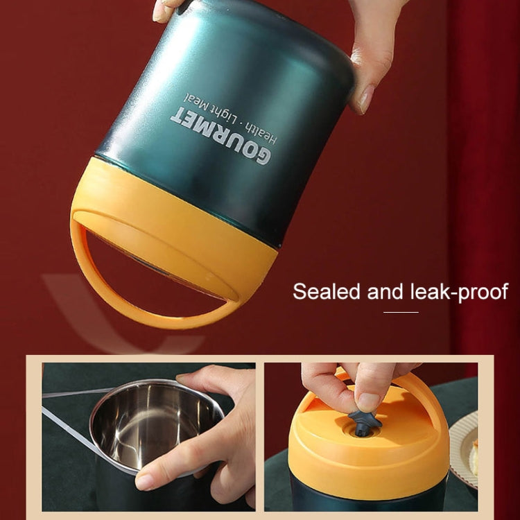 GOURMET Stainless Steel Insulation Cup Double-Sealed Insulation Soup Cup(Red)