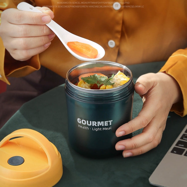 GOURMET Stainless Steel Insulation Cup Double-Sealed Insulation Soup Cup(Yellow)
