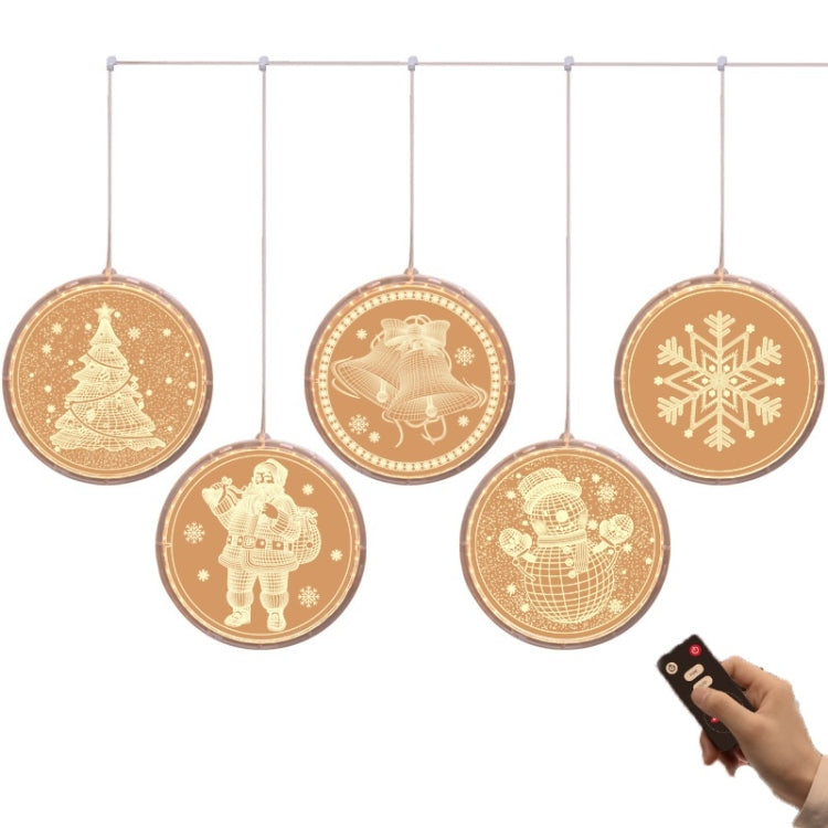 LED String Lights Christmas Decoration Lights Holiday Decoration Curtains USB Lights, Style: Remote Control