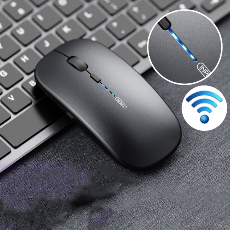 Inphic PM1 Office Mute Wireless Laptop Mouse, Battery Display