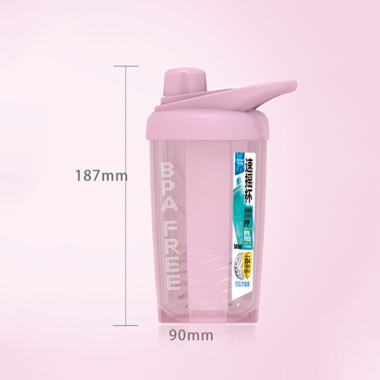 TC-1801 Milkshake Cup Plastic Fitness Sports Water Cup Shaking Cup, Pink