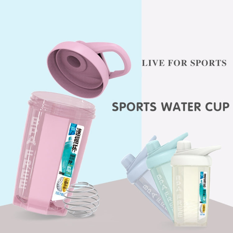 TC-1801 Milkshake Cup Plastic Fitness Sports Water Cup Shaking Cup, Pink