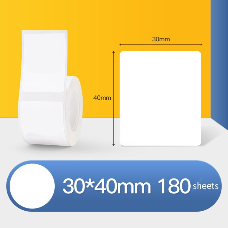 Thermal Label Paper Self-Adhesive Paper Fixed Asset Food Clothing Tag Price Tag for NIIMBOT B11 / B3S, 30x20mm 320 Sheets, 30x30mm 230 Sheets, 30x40mm 180 Sheets, 40x20mm 320 Sheets, 40x30mm 230 Sheets, 40x80mm 95 Sheets, 45x15mm 460 Sheets            ...