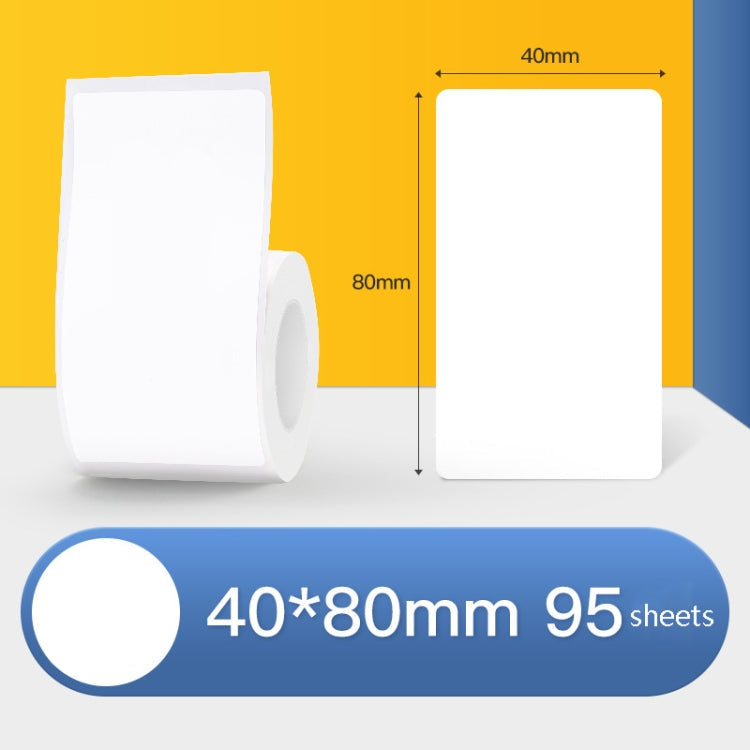 Thermal Label Paper Self-Adhesive Paper Fixed Asset Food Clothing Tag Price Tag for NIIMBOT B11 / B3S, 30x20mm 320 Sheets, 30x30mm 230 Sheets, 30x40mm 180 Sheets, 40x20mm 320 Sheets, 40x30mm 230 Sheets, 40x80mm 95 Sheets, 45x15mm 460 Sheets            ...