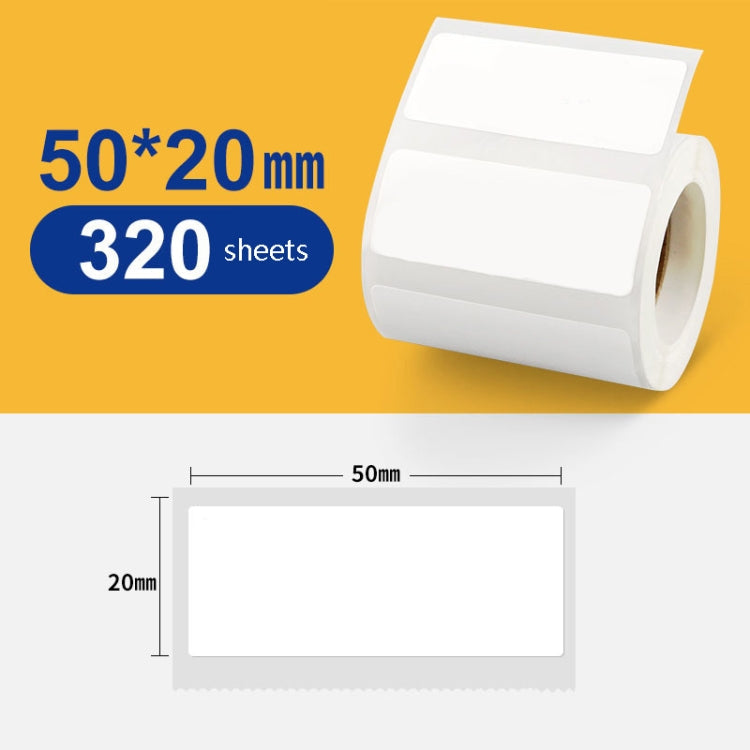 Thermal Label Paper Self-Adhesive Paper Fixed Asset Food Clothing Tag Price Tag for NIIMBOT B11 / B3S, 30x20mm 320 Sheets, 30x30mm 230 Sheets, 30x40mm 180 Sheets, 40x20mm 320 Sheets, 40x30mm 230 Sheets, 40x80mm 95 Sheets, 45x15mm 460 Sheets            ...